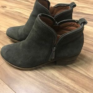 Lucky brand suede booties